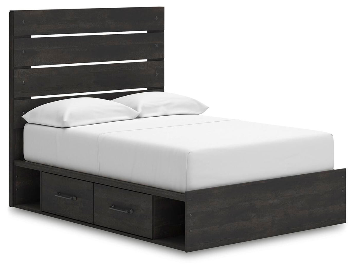 Hollivern - Panel Bed With Storage by Ashley – Storage Beds