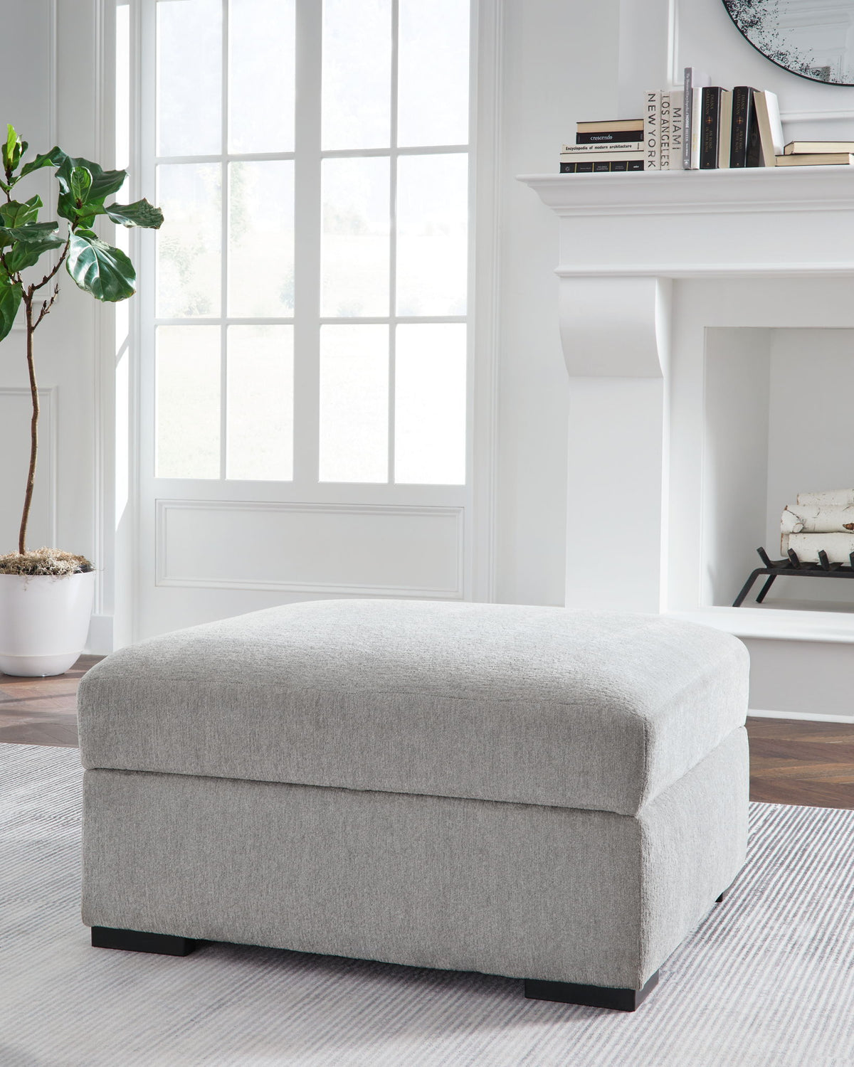 Gabyleigh - Ottoman With Storage - Nickel – view 3