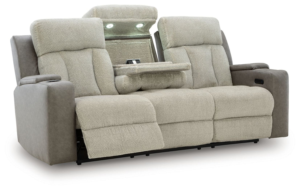 WhipLash - Power Reclining Sofa With Adj Headrest - Sisal by Ashley – view 4