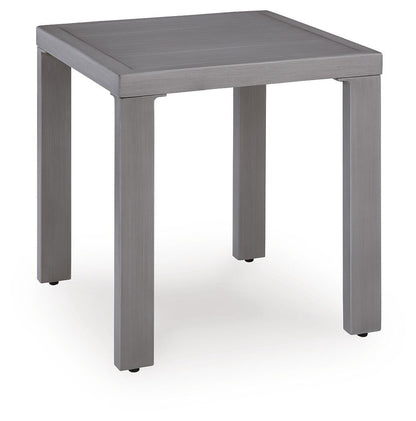 Half Moon Beach - Square End Table - Gray by Ashley – End Tables