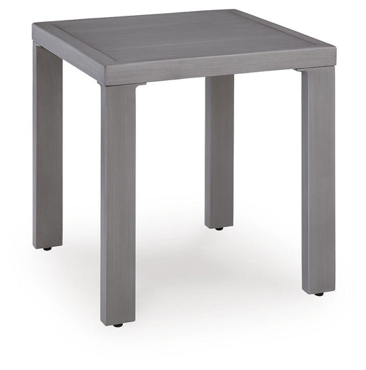 Half Moon Beach - Square End Table - Gray by Ashley – End Tables