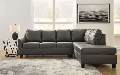 Valderno - 2-Piece Sectional With Raf Corner Chaise - Fog by Ashley – view 4