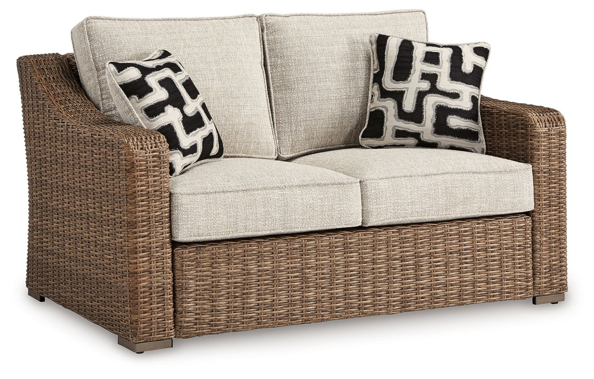 Beachcroft - Loveseat With Cushion - Beige by Ashley – Loveseats