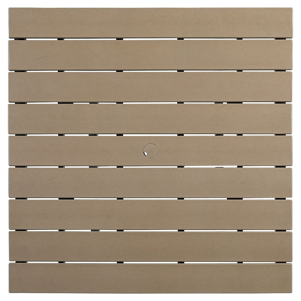 Fairen Trail - Square Counter TBL w/Umb OPT - Black / Driftwood by Ashley – view 4