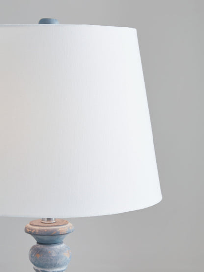 Cylerick - Terracotta Table Lamp - Antique Blue by Ashley – view 4