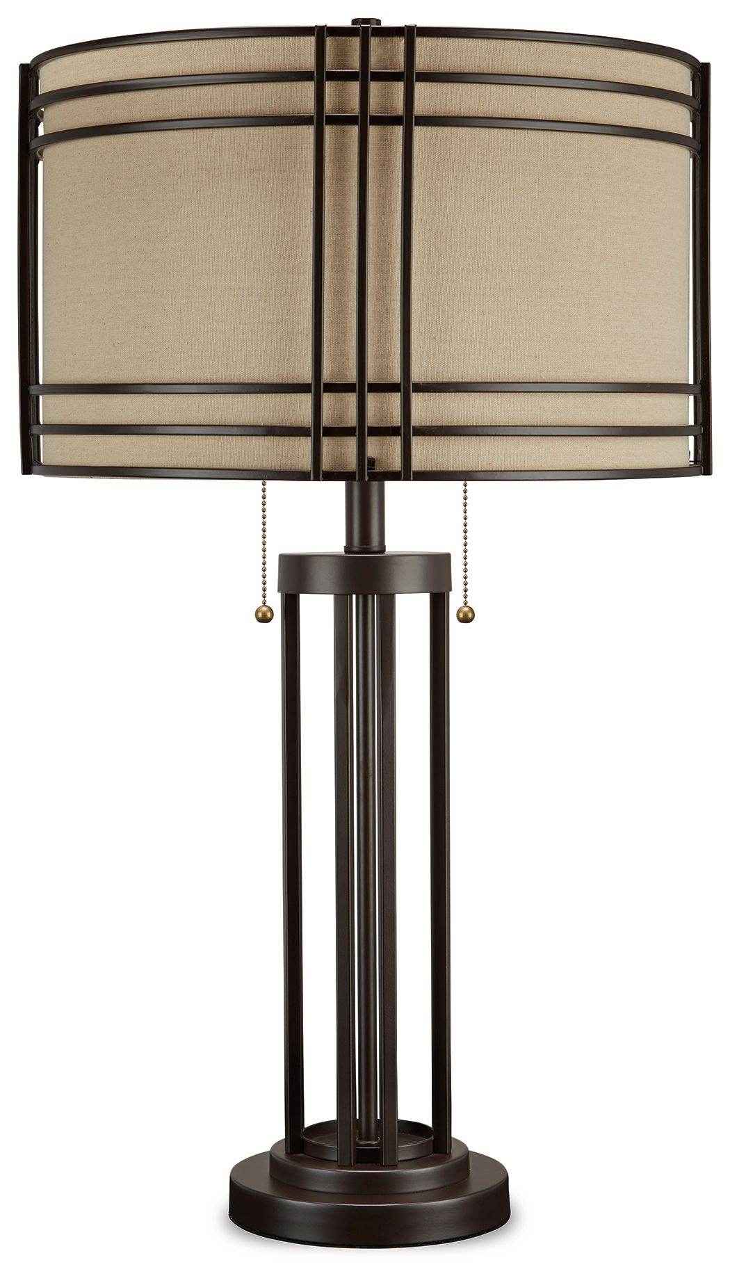 Hanswell - Metal Table Lamp  - Dark Brown by Ashley – Table Lamps