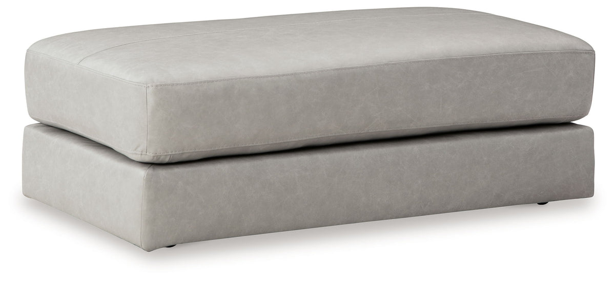 Amiata - Oversized Accent Ottoman - Glacier by Ashley – Accent Ottomans