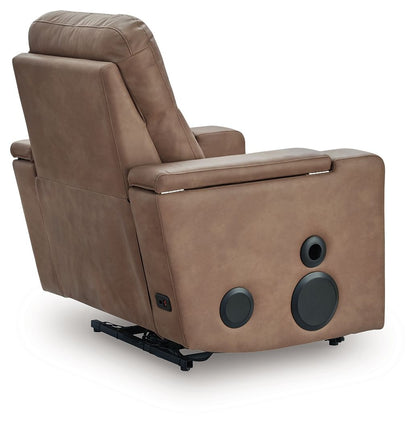 Lorrenton - Glider Power Recliner With Audio System - Caramel by Ashley – view 4