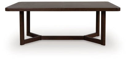 Dilenno - Rectangular Dining Room Extension Table - Dark Brown by Ashley – view 4