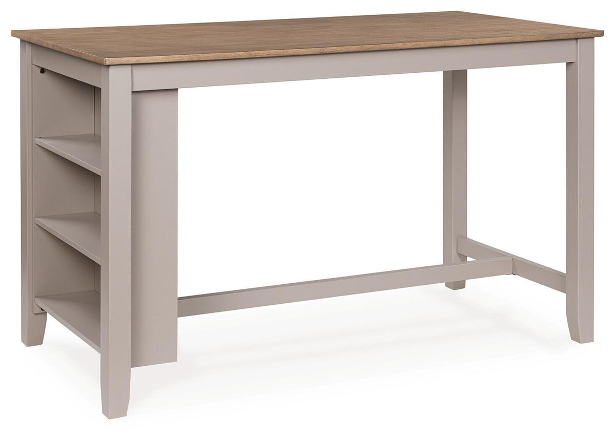 Harperfeld - Rectangular Dining Room Counter Table - Natural / Gray by Ashley – Counter Tables