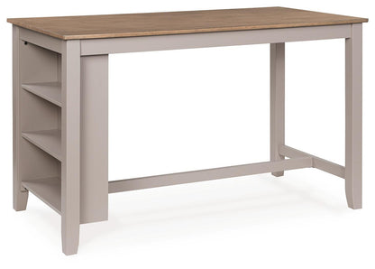 Harperfeld - Rectangular Dining Room Counter Table - Natural / Gray by Ashley – Counter Tables