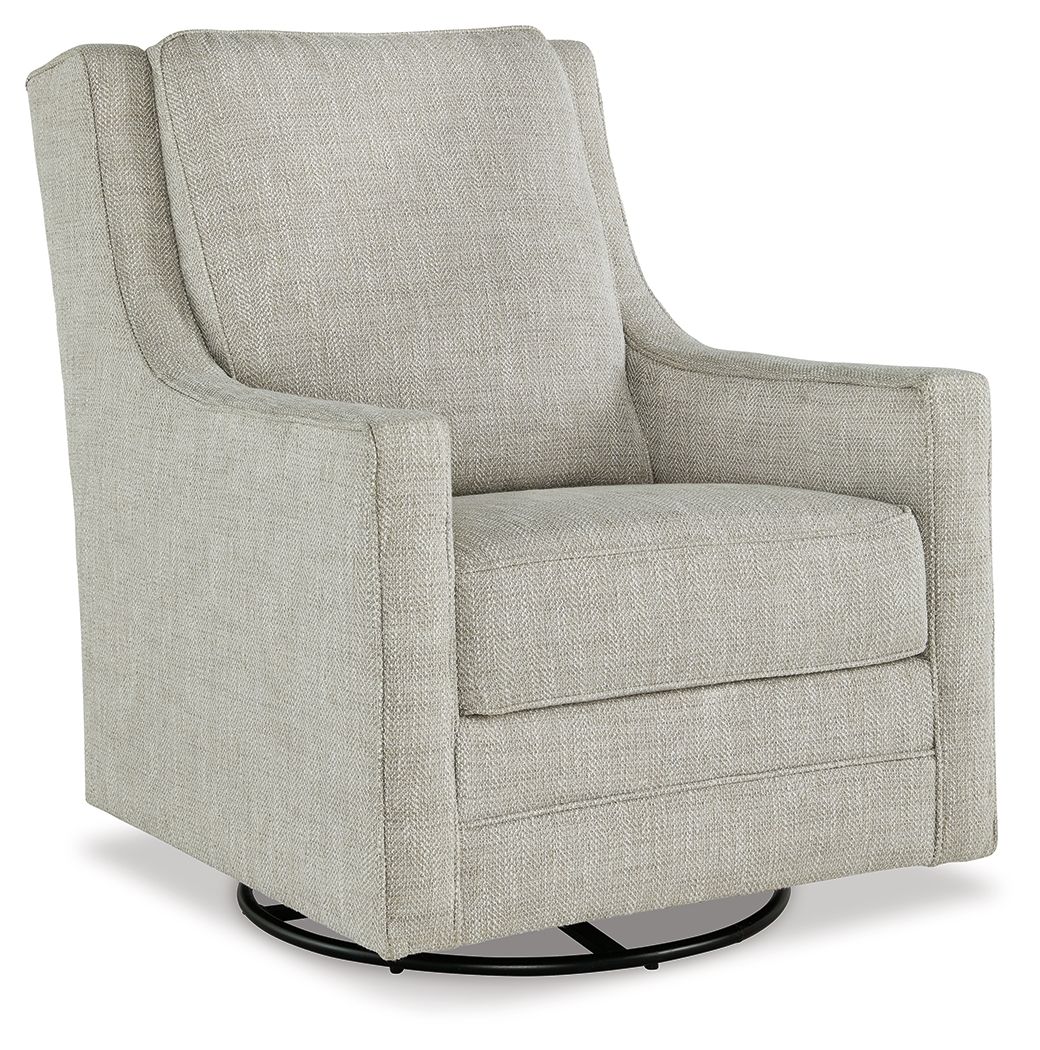 Kambria - Swivel Glider Accent Chair - Fog by Ashley – Swivel Glider Chairs