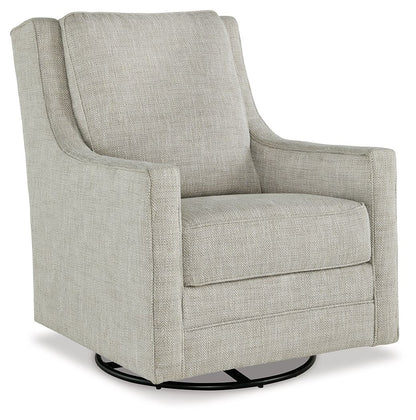 Kambria - Swivel Glider Accent Chair - Fog by Ashley – Swivel Glider Chairs