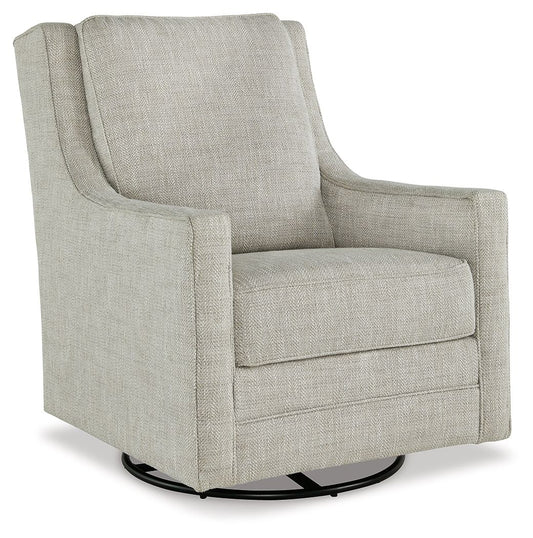 Kambria - Swivel Glider Accent Chair - Fog by Ashley – Swivel Glider Chairs