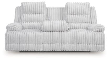 Rhines Falls - Reclining Power Sofa With Drop Down Table - Alloy by Ashley – view 4