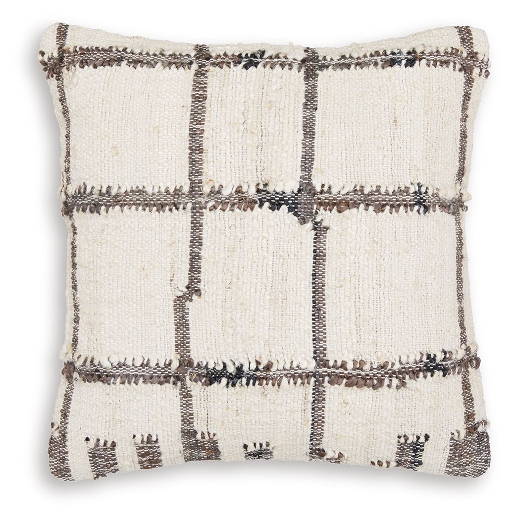 Wimings - Pillow (Set of 4) - Brown / Black / Cream by Ashley – Throw Pillows