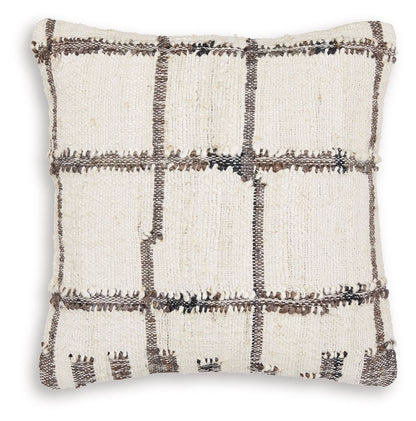 Wimings - Pillow (Set of 4) - Brown / Black / Cream by Ashley – Throw Pillows