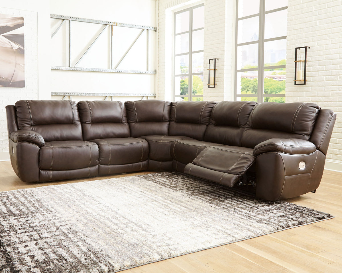Dunleith - 5 Piece Power Reclining Sectional by Ashley – view 5