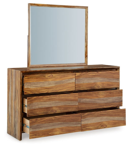 Dressonni - Dresser And Mirror - Brown by Ashley – view 4