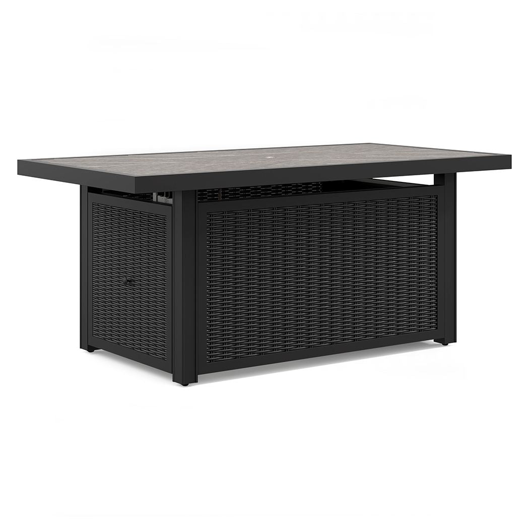 Beachcroft - Rectangular Fire Pit Table - Black / Light Gray by Ashley – Fire Pits