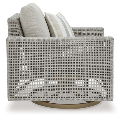 Seton Creek - Swivel Lounge With Cushion - Gray by Ashley – view 4