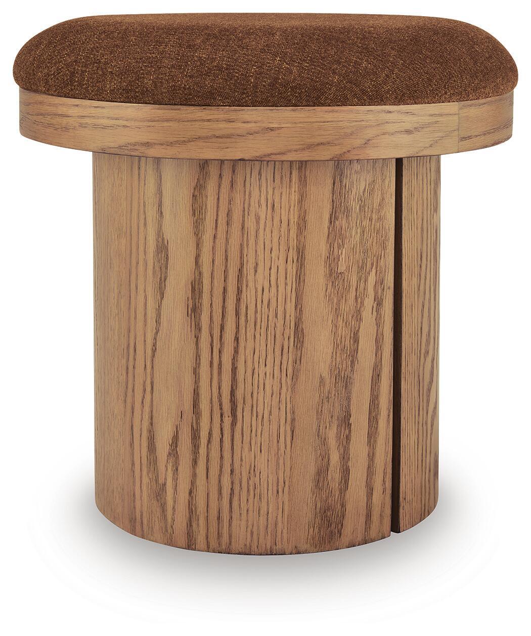 Lewisen - Accent Ottoman - Clay by Ashley – Accent Ottomans