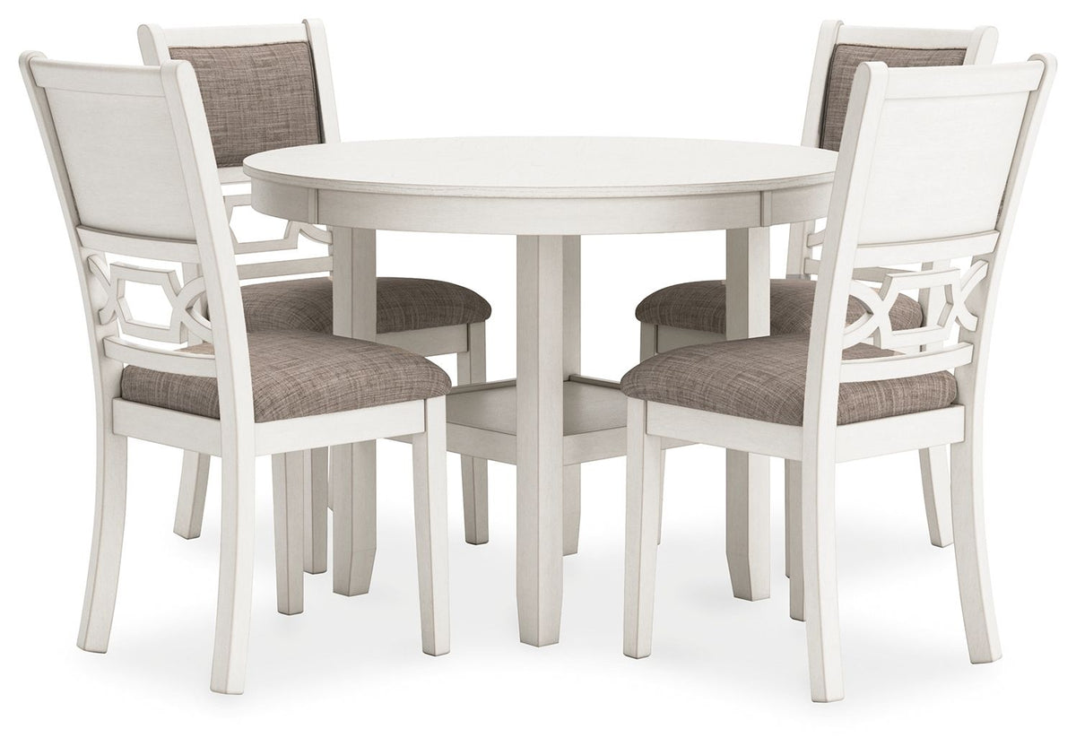 Erinberg - Dining Room Table Set (Set of 5) - Antique White by Ashley – 5 Piece Dining Room Sets