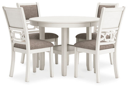 Erinberg - Dining Room Table Set (Set of 5) - Antique White by Ashley – 5 Piece Dining Room Sets
