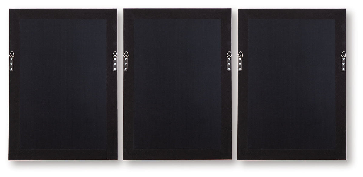 Honslow - Wall Art Set (Set of 3) - Brown / Black / White by Ashley – view 4