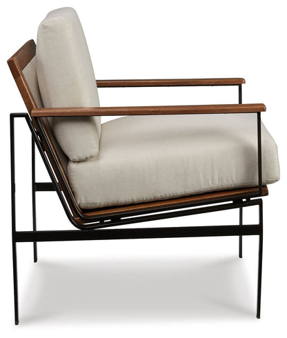 Tilden - Accent Chair - Ivory / Brown by Ashley – view 4