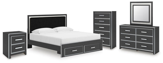 Zuraleus - Storage Bedroom Set – 5 Piece Bedroom Sets