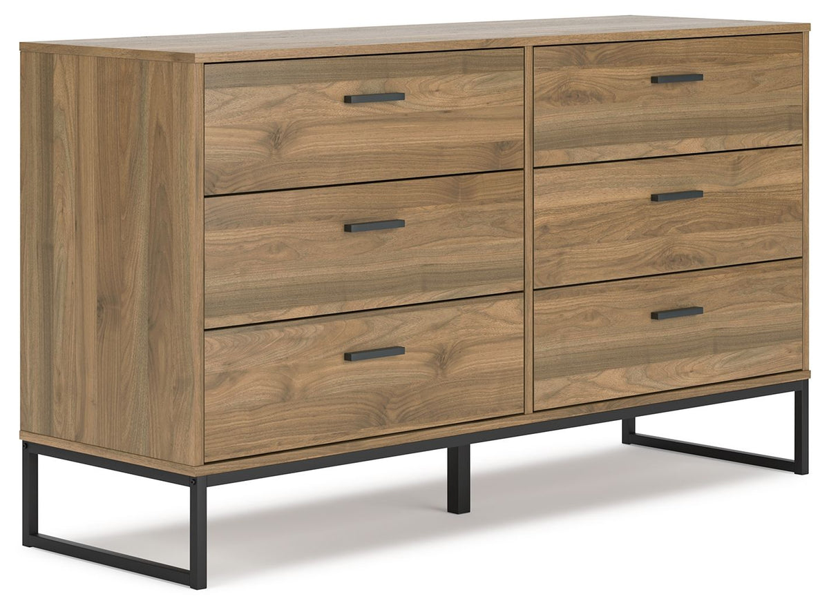 Deanlow - Six Drawer Dresser - Honey by Ashley – Dressers