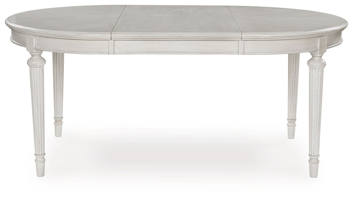 Montelaine - Oval Dining Room Extension Table - Antique White – view 4
