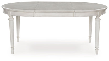 Montelaine - Oval Dining Room Extension Table - Antique White – view 4