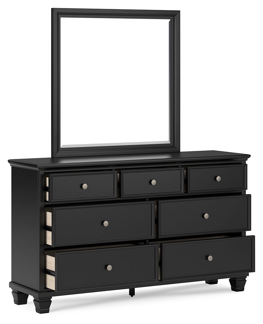 Lanolee - Dresser And Mirror - Black by Ashley – view 4