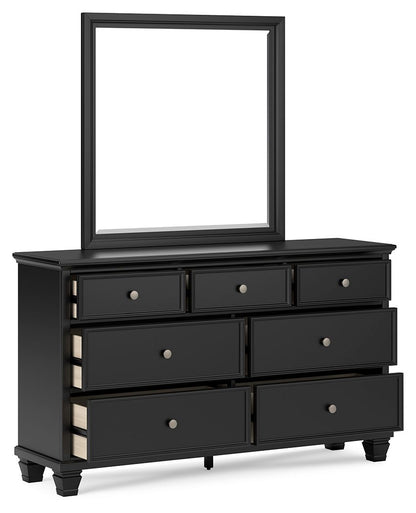 Lanolee - Dresser And Mirror - Black by Ashley – view 4