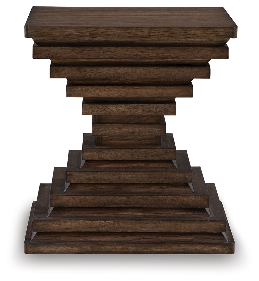 Hannodream - Square End Table - Warm Brown by Ashley – view 4