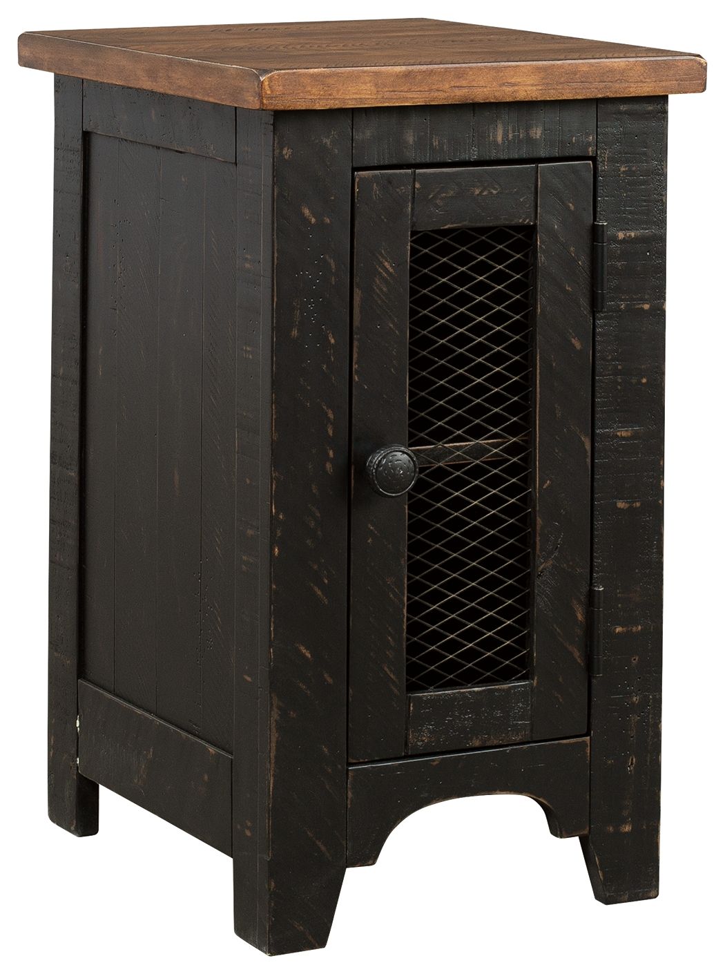 Valebeck - Chair Side End Table - Black / Brown by Ashley – Chair Side Tables