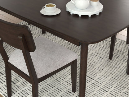 Shorbyn - Dining Room Table Set (Set of 5) - Merlot by Ashley – view 3