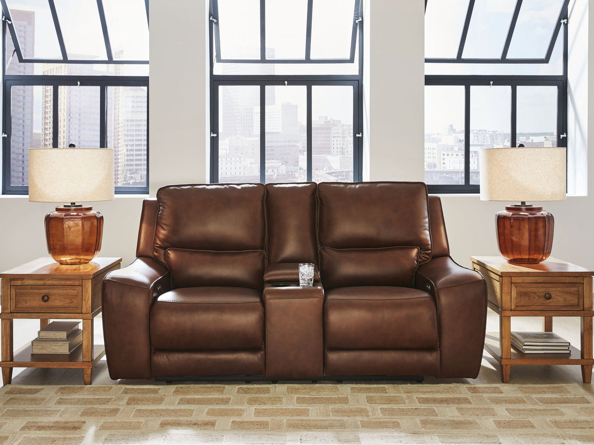 DeepWakes - Power Reclining Loveseat / Console / Adjustable Headrest by Ashley – view 8