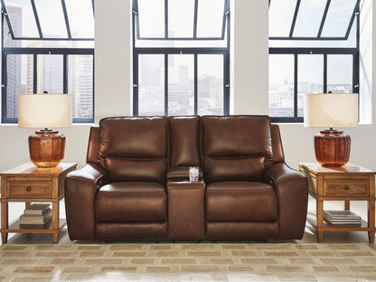 DeepWakes - Power Reclining Loveseat / Console / Adjustable Headrest by Ashley – view 8