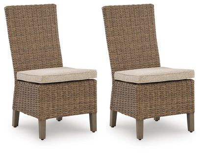 Laguna Heights - Side Chair With Cushion (Set of 2) - Beige by Ashley – Chair Sets