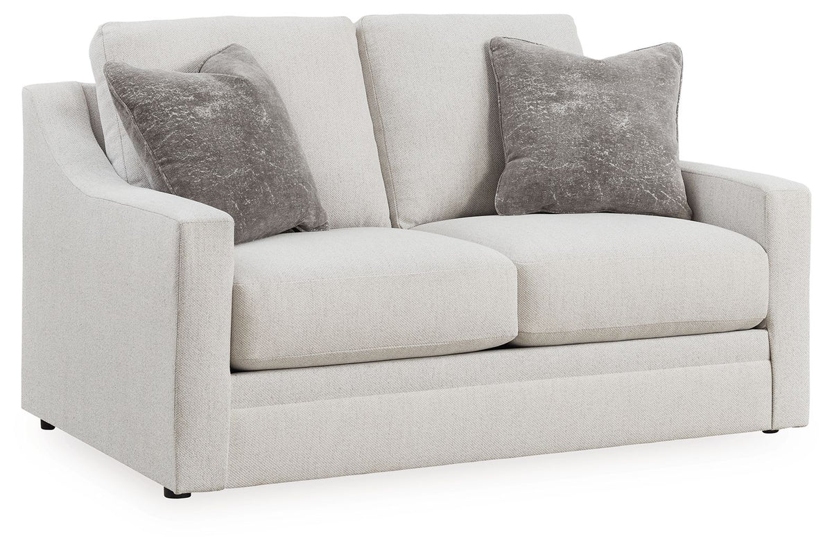 Maitelynn - Loveseat - Chalk by Ashley – Stationary Loveseats
