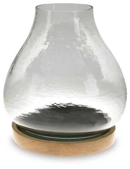 Adalisen - Candle Holder - Clear / Brown by Ashley – Candles & Holders