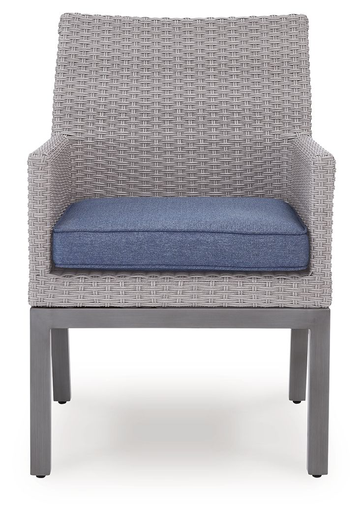 Half Moon Beach - Arm Chair With Cushion (Set of 2) - Blue / Gray by Ashley – view 4