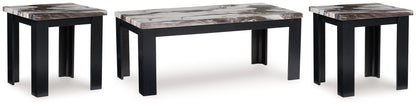 Jazmore - Occasional Table Set (Set of 3) - Dark Brown by Ashley – Table Sets