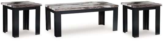 Jazmore - Occasional Table Set (Set of 3) - Dark Brown by Ashley – Table Sets