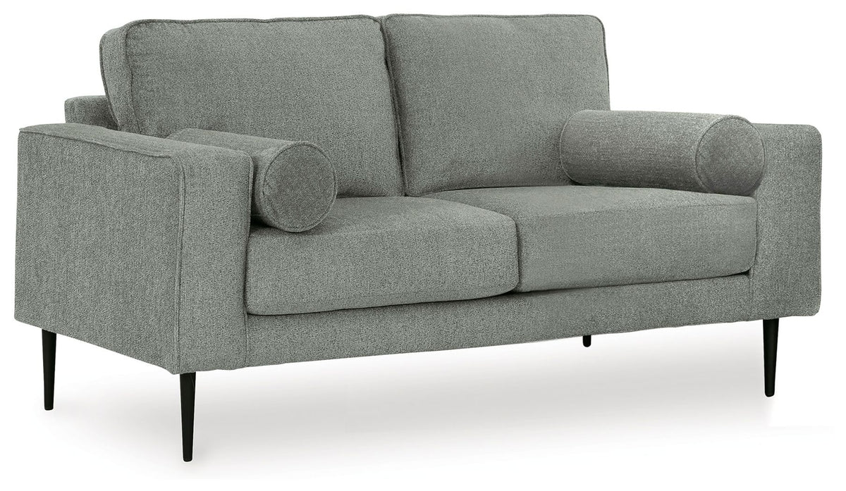 Hazela - Loveseat - Charcoal by Ashley – Stationary Loveseats