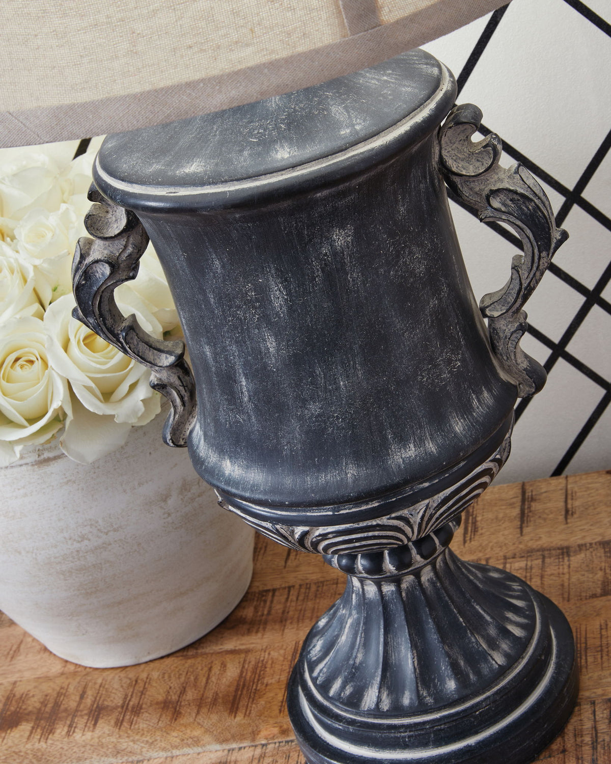 Morvanford - Poly Table Lamp - Antique Black by Ashley – view 4