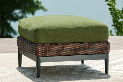 Horizon Hall - Ottoman With Cushion - Brown / Green by Ashley – view 4
